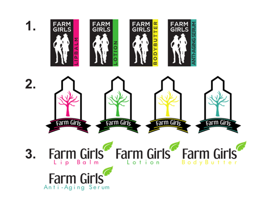 Logo Designs: Farm Girls Skincare